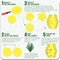 130 Pcs Tropical Garland Kit With Pineapple Balloons - 5'' 10'' 12'' Yellow Gold Green Long Latex Fruit Balloons for Summer Luau Hawaii Aloha Birthday Party Decorations